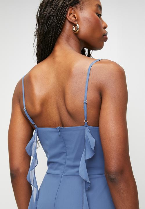 Trendyol - Midi Aline Woven Dress - Blue