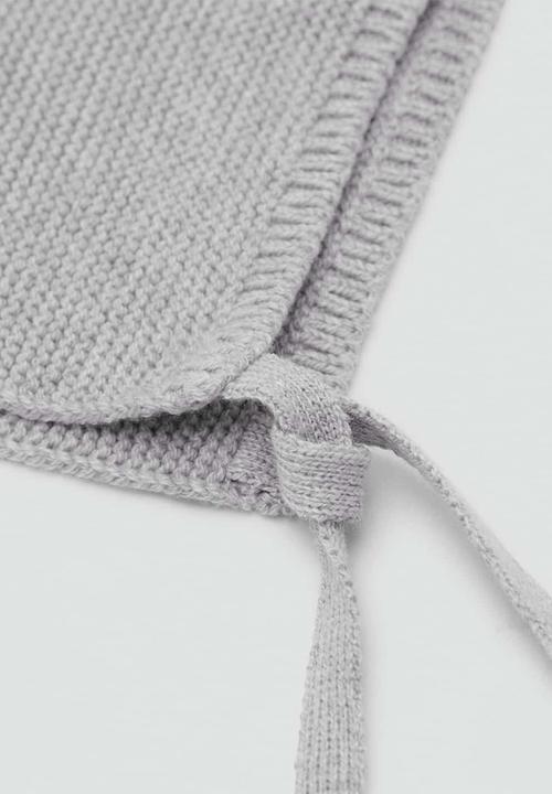 MANGO - Beanie bobab - medium gray