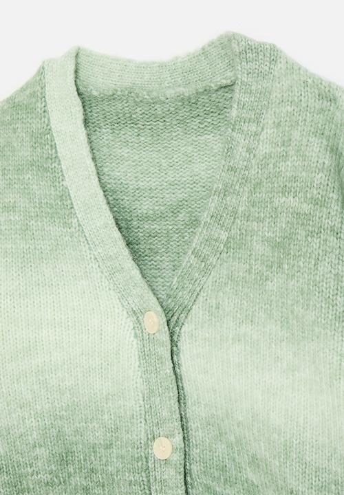 Pop Candy - Tie dye cardigan - light green