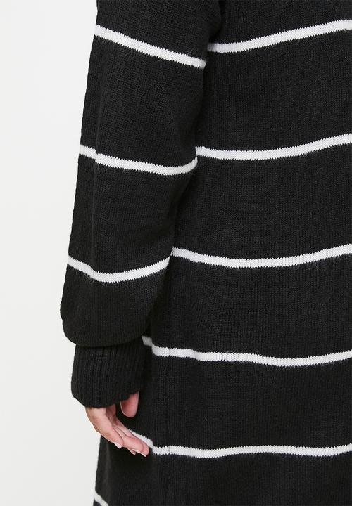 Trendyol - Maxi Straight Cut Knitwear Dress - Black
