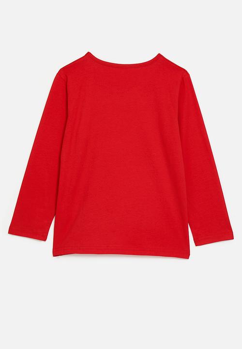 Pop Candy - Printed tee - red/white unicorn