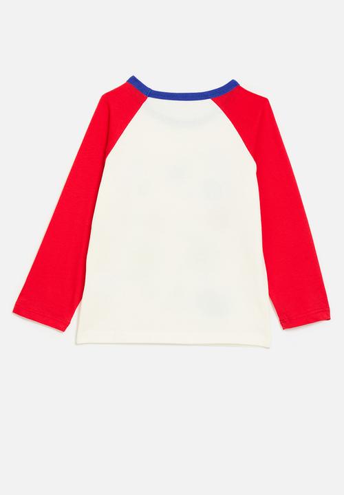 Pop Candy - Microbes graphic print tee - white/red