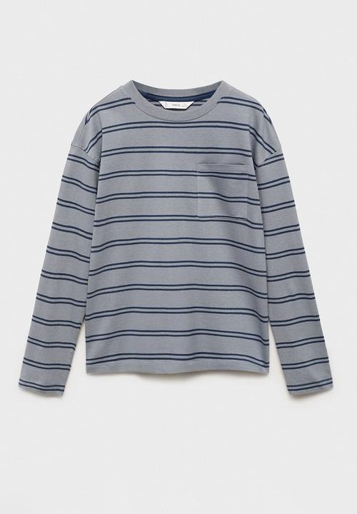 MANGO - T-shirt rayona - gray