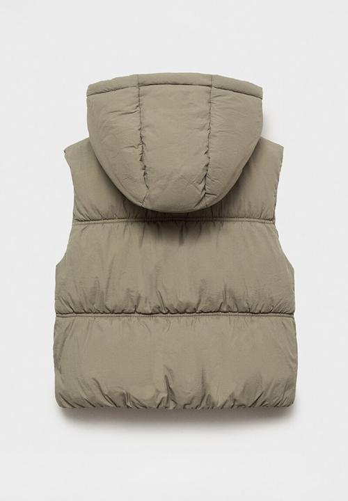 MANGO - Outer vest luisa - beige & khaki