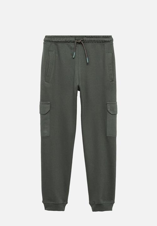 MANGO - Joggers cargo - medium green