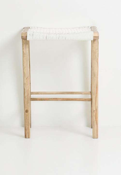 Homewood - Kaya Barstool - Natural & White