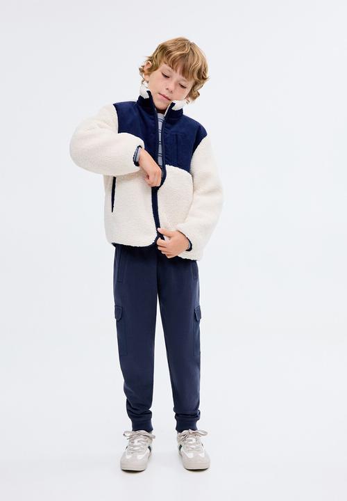 MANGO - Joggers cargo - navy