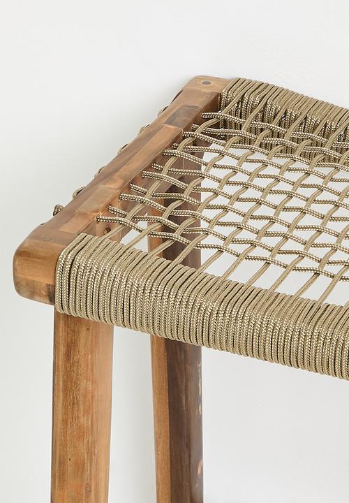 Homewood - Kaya Barstool - Natural & Beige