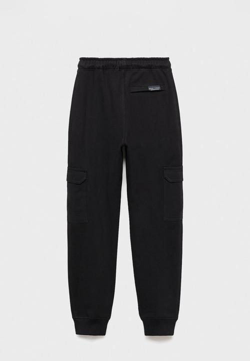 MANGO - Joggers cargo - black