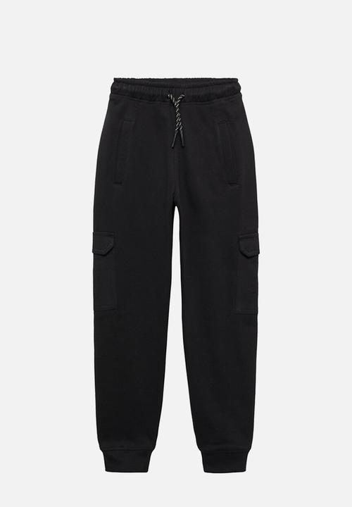 MANGO - Joggers cargo - black