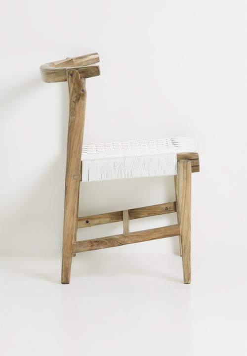 Homewood - Amani Dining Chair - Natural & White