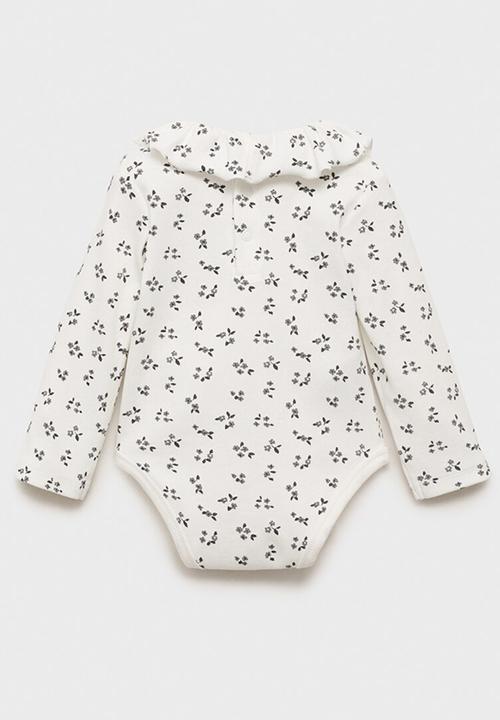 MANGO - Bodysuit fleur - charcoal