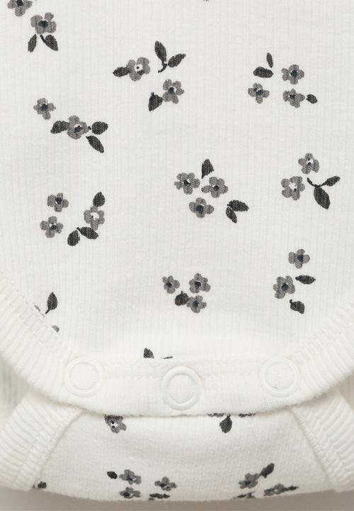 MANGO - Bodysuit fleur - charcoal