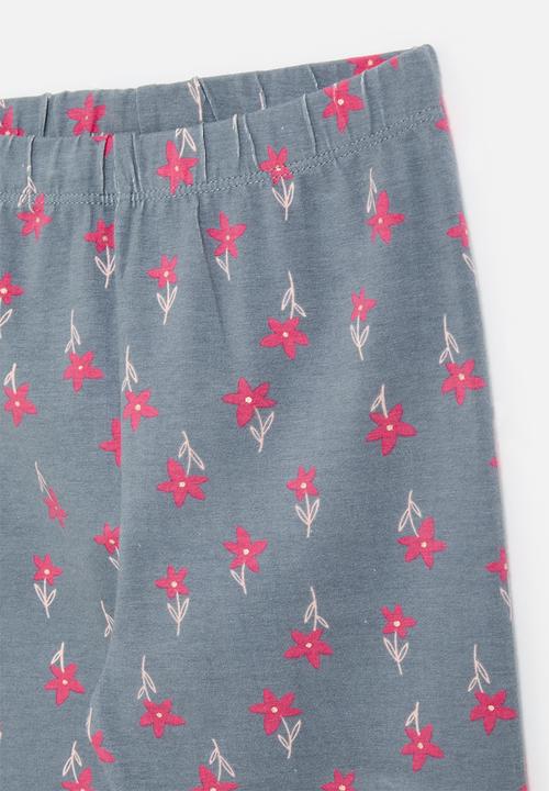 Pop Candy - Printed leggings - navy blue/flowers