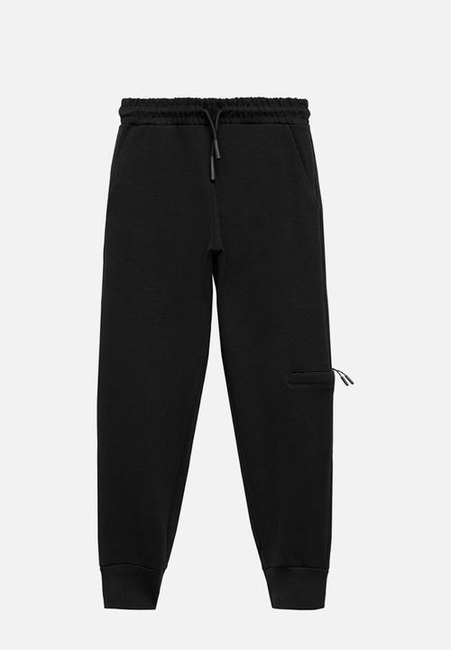MANGO - Joggers zipset - black
