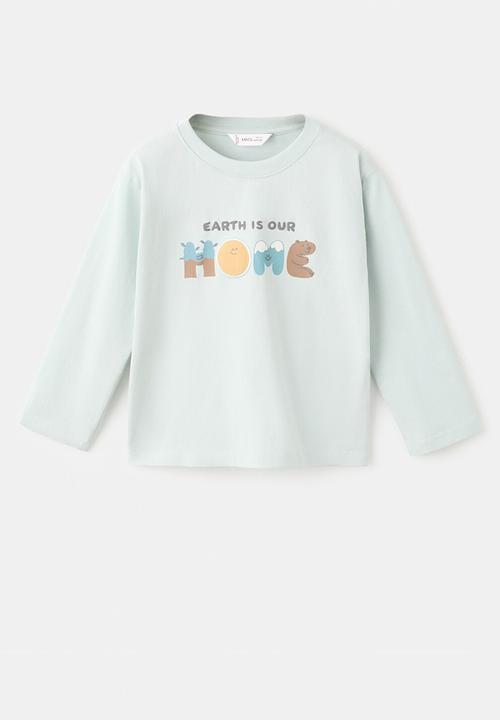 MANGO - T-Shirt HOMIE - Turquoise / Aqua