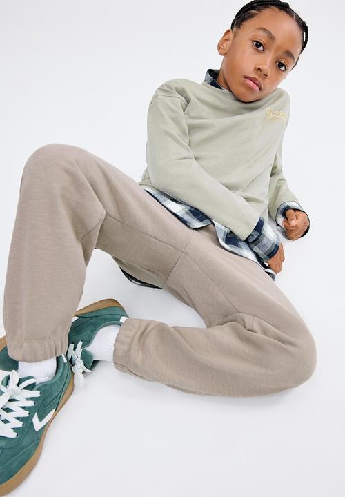 MANGO - Joggers ZIPSOFT - Medium Brown
