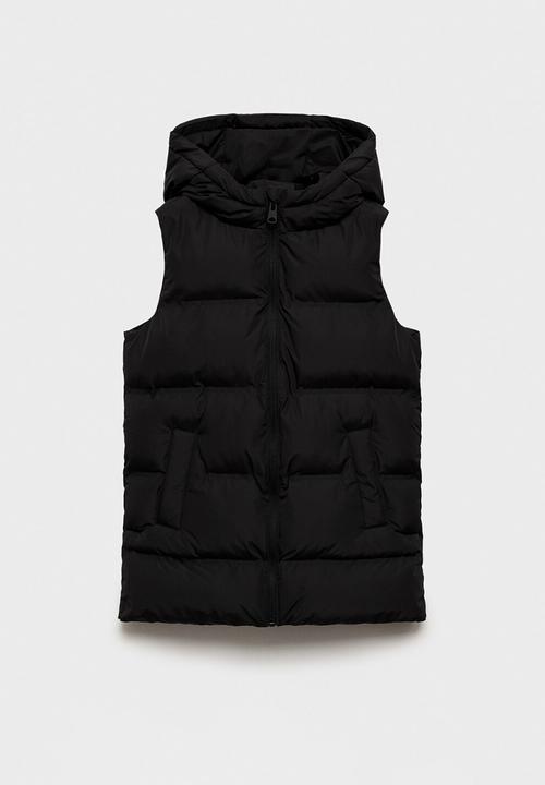 MANGO - Outer vest lina - black