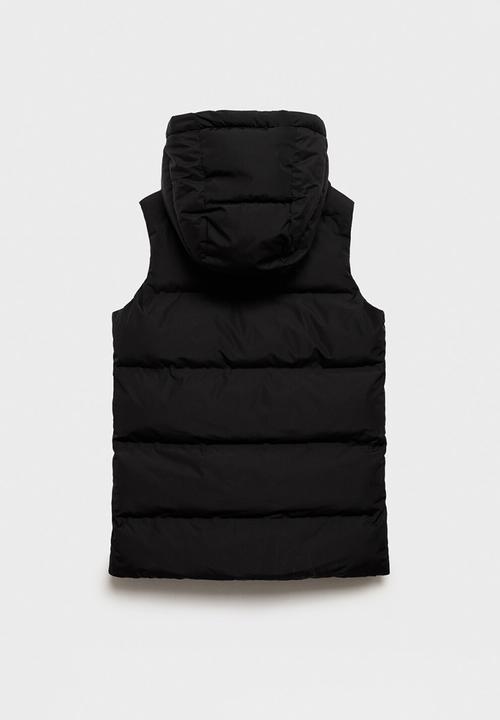 MANGO - Outer vest lina - black