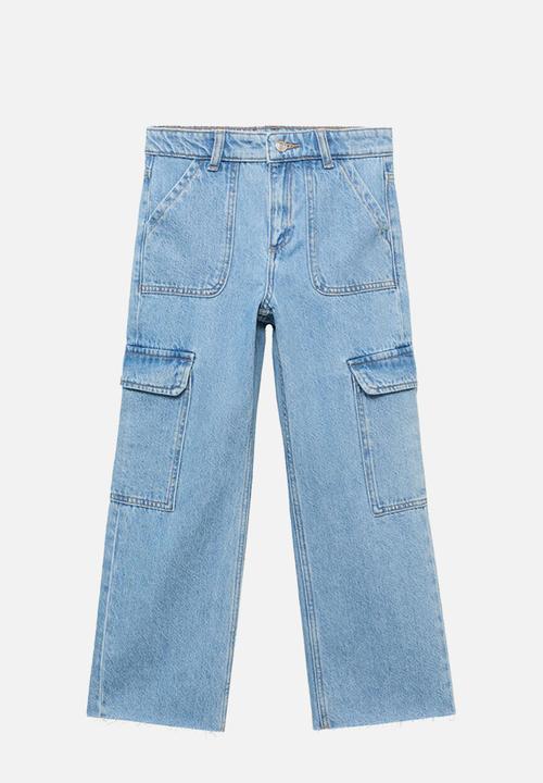 MANGO - Jeans pocket - open blue