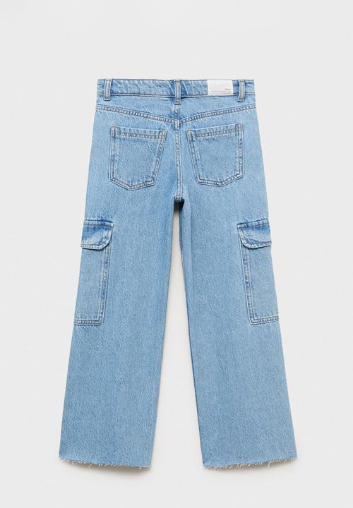 MANGO - Jeans pocket - open blue