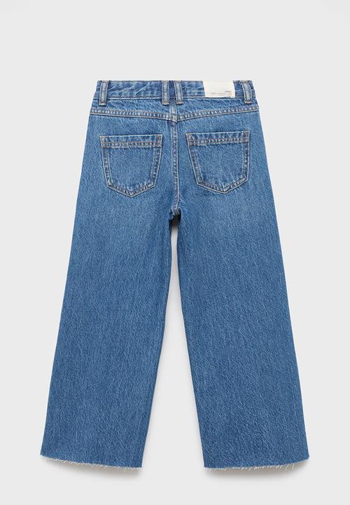 MANGO - Jeans shine - open blue