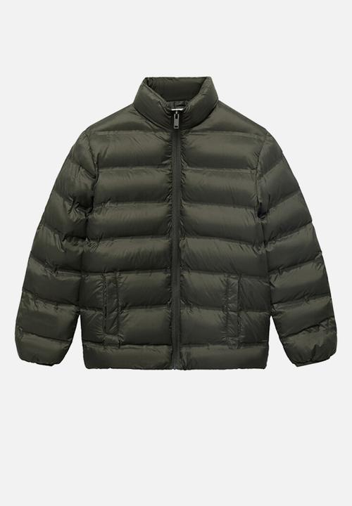 MANGO - Puffer coat unico - medium green