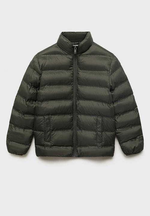 MANGO - Puffer coat unico - medium green