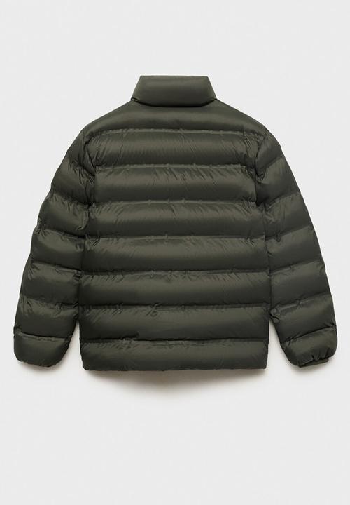MANGO - Puffer coat unico - medium green
