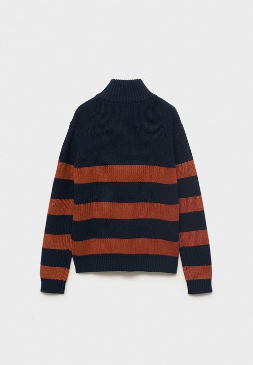 MANGO - Sweater zack - medium orange