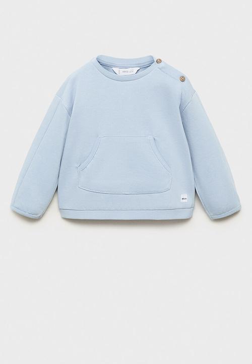 MANGO - Sweatshirt reimss - light pastel blue