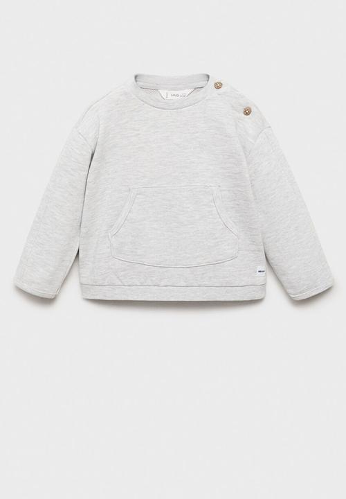 MANGO - Sweatshirt reimss - light pastel gray