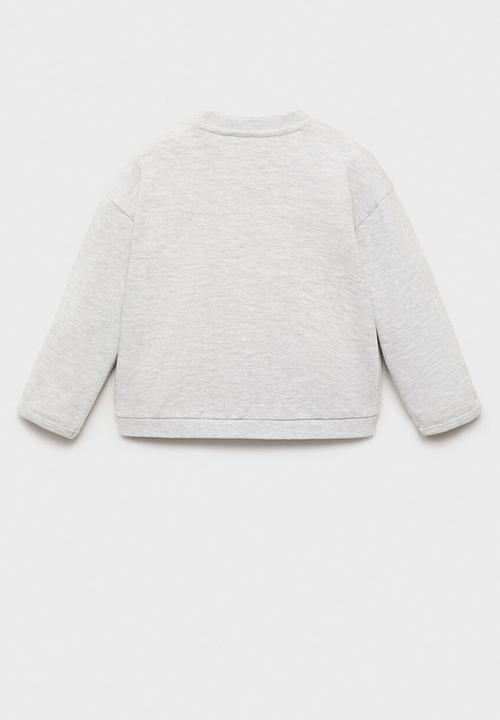 MANGO - Sweatshirt reimss - light pastel gray