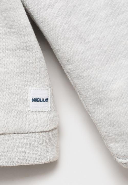 MANGO - Sweatshirt reimss - light pastel gray