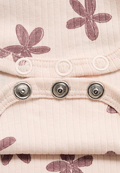 MANGO - Bodysuit flor - light pastel pink