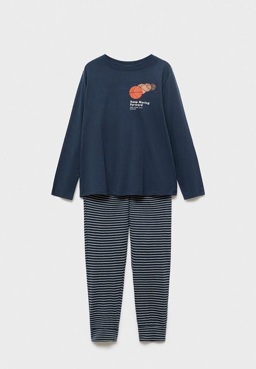MANGO - Pyjama newyork - navy
