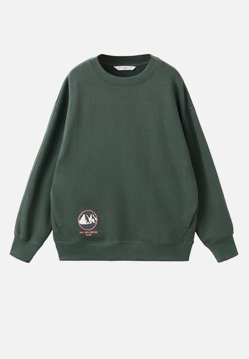 MANGO - Sweatshirt CLUBVAL - Medium Green
