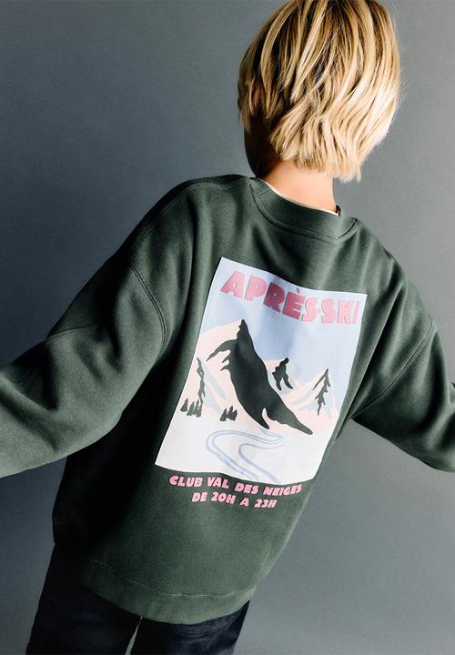 MANGO - Sweatshirt CLUBVAL - Medium Green