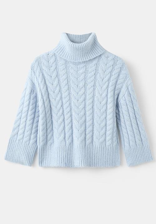 MANGO - Sweater ASPEN - Light Pastel Blue