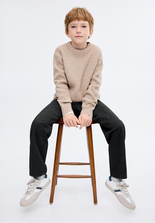 MANGO - Trousers ESPIGA - Charcoal