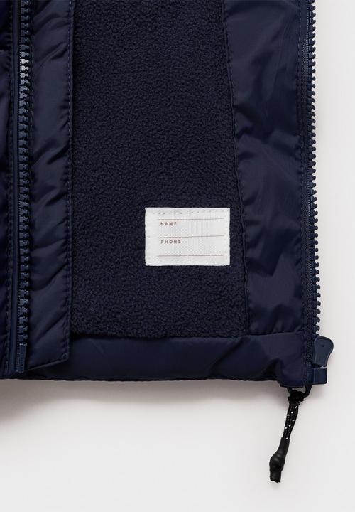 MANGO - Puffer coat america - navy