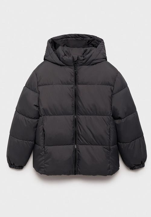 MANGO - Puffer coat america - charcoal
