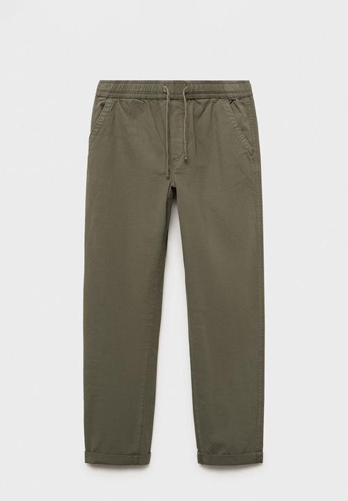 MANGO - Trousers franky - khaki