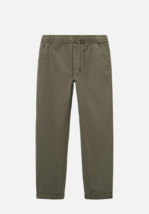MANGO - Trousers franky - khaki