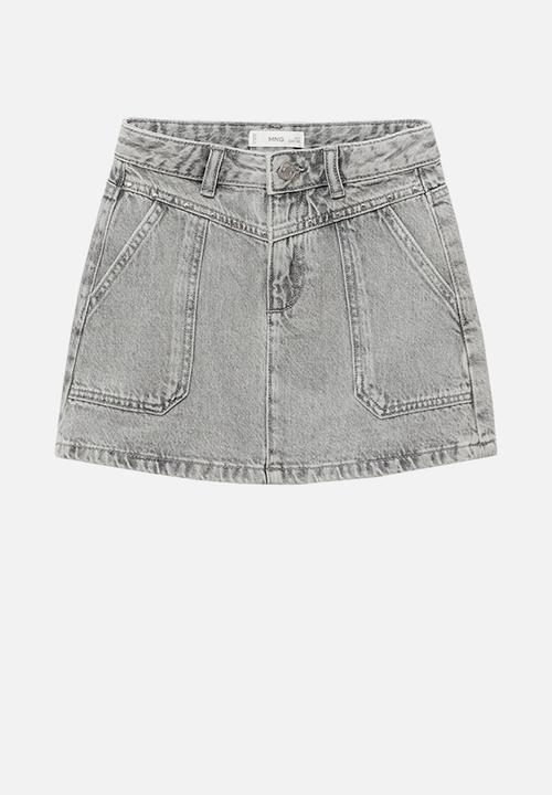 MANGO - Skirt soho - open gray