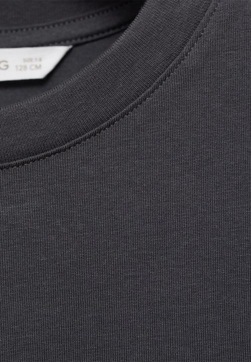 MANGO - T-shirt utah1 - charcoal