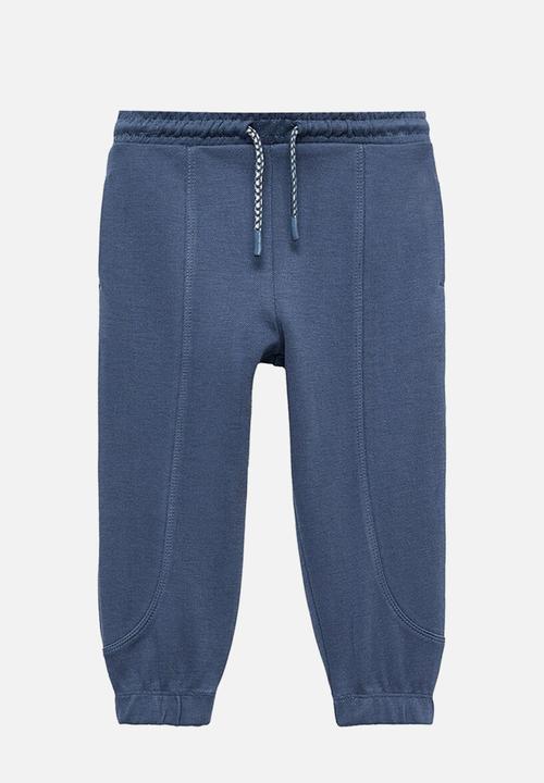 MANGO - Joggers piqueset - dark blue