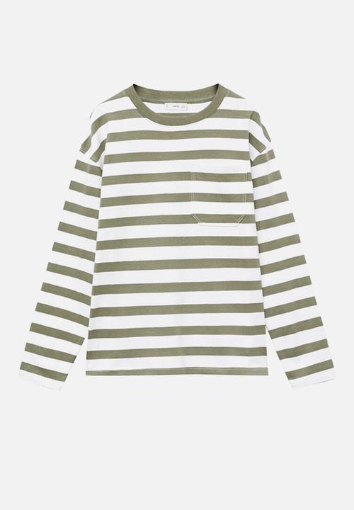 MANGO - T-shirt stgreen - green