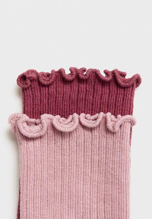 MANGO - Socks ribshorb - pink