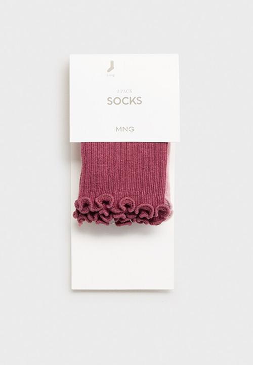 MANGO - Socks ribshorb - pink